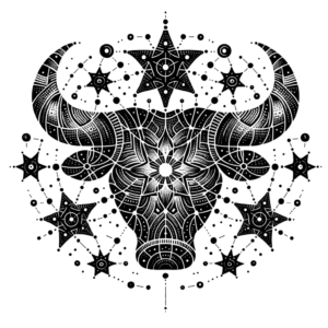 Surrealism Taurus Constellation With Abstract Stars