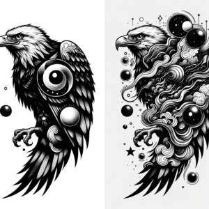 Surrealistic Eagle With Dream-Like Elements
