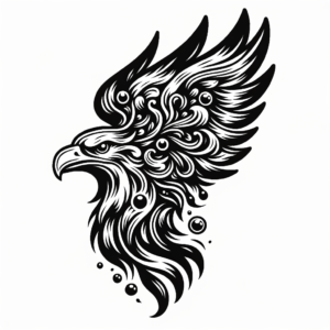 Surrealistic Eagle With Imaginative Elements