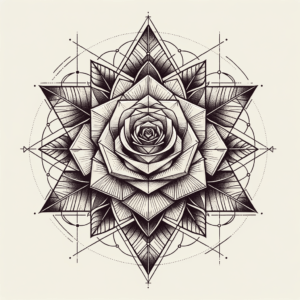 Symmetrical Geometric Rose