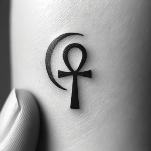 Tiny Ankh With Moon