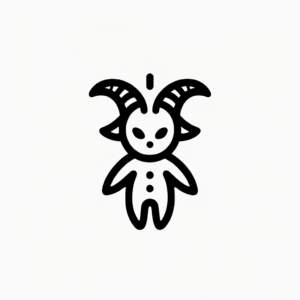 Tiny Baphomet With Simple, Clean Lines