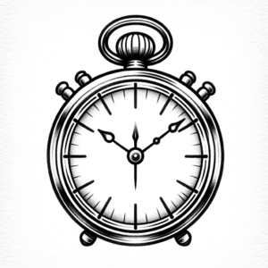 Tiny Clock With Small, Simple Face