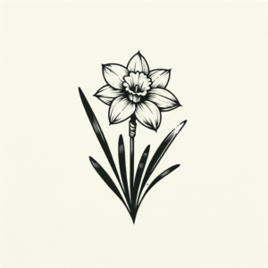 Tiny Daffodil With Minimal Details