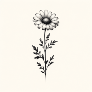 Tiny Daisy On A Stem