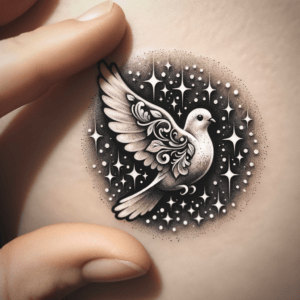 Tiny Dove With Sparkles