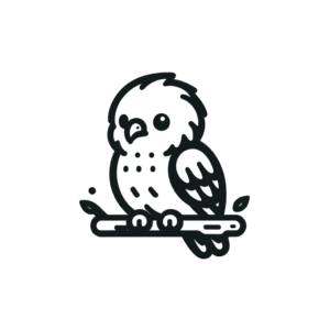 Tiny Eagle On A Branch, Cute