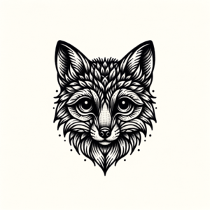 Tiny Fox Head With Big, Expressive Eyes