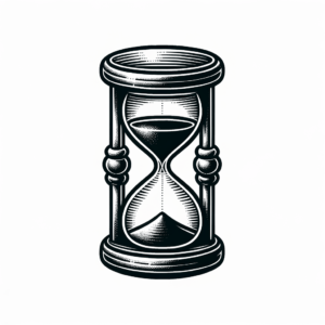 Tiny Hourglass With Precise, Fine Details