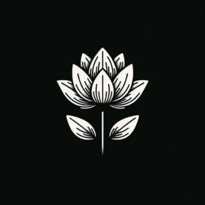 Tiny Lotus Flower With Minimalist Design