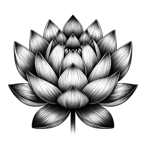 Tiny Lotus With Detailed Design