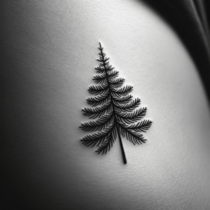 Tiny Pine Tree With Fine Details