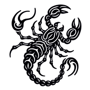 Tiny Scorpio Silhouette