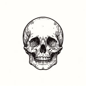 Tiny Skull With Minimalist Design