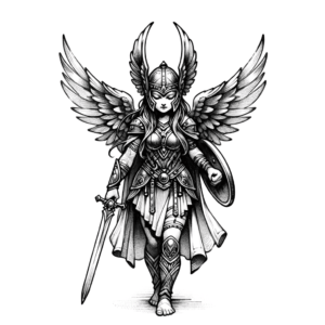 Tiny Valkyrie With Intricate Details