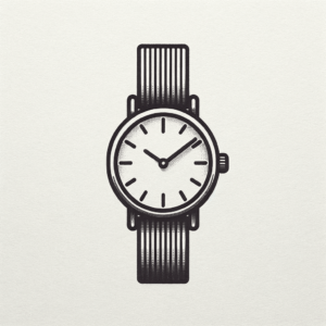 Tiny Wristwatch With Simple Dial