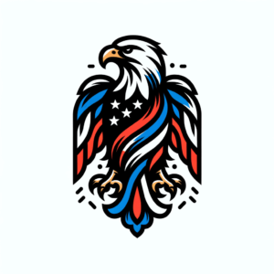 Traditional American Eagle, Bold Colors