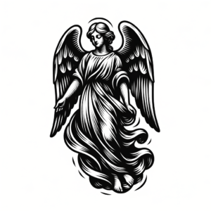 Traditional Angel With Flowing Robes