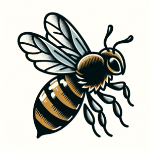 Traditional Bee With Vintage Colors