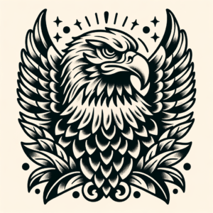 Traditional Eagle With Bold Shading