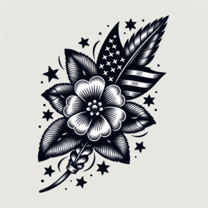 Traditional Elements In A Classic Americana Flower
