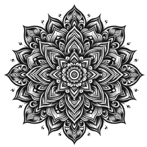 Traditional Mandala With Symmetrical, Ornate Patterns