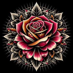 Traditional Rose With Vibrant Colors