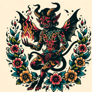 Traditional Succubus With Vibrant Colors