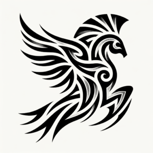 Tribal Icarus With Sharp, Bold Patterns