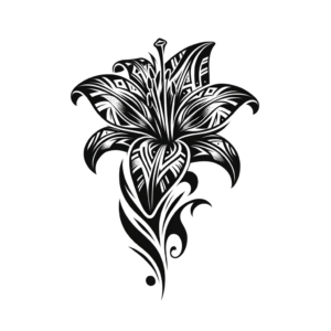 Tribal Lily With Bold, Geometric Patterns