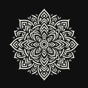 Tribal Mandala With Bold, Symmetrical Patterns