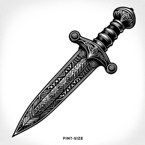 Tribal Sword With Traditional Patterns