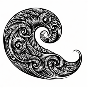 Tribal Wave With Heritage Patterns
