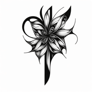 Unconventional Shapes In An Abstract Flower