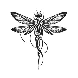 Unique Abstract Dragonfly Design