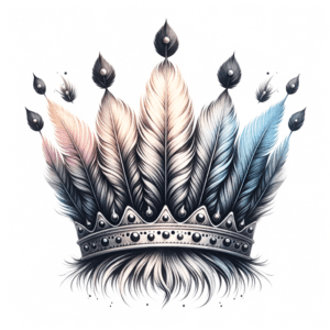 Watercolor Crown With Soft And Blended Colors
