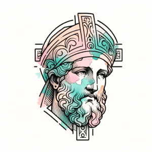 Watercolor Jesus With Pastel Hues