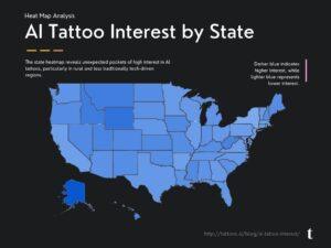 AI Tattoo Interest by State – Map