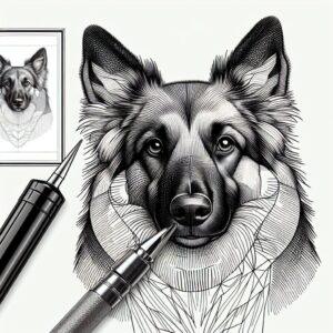 Micro Realism Dog Portrait