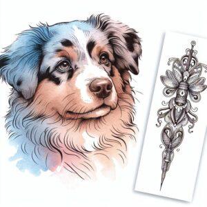Watercolor Dog With Soft Hues