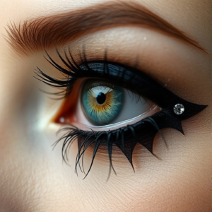 melting eye with embellishments