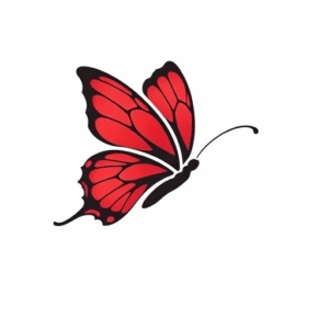 Butterfly or Heart with long thin lines on the side