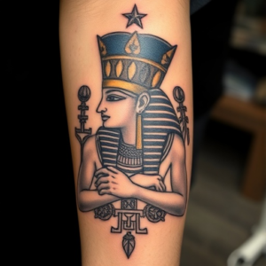 Egyptian god horus tattoo