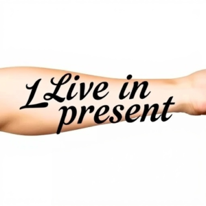 Lettering on forearms