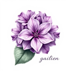 Lilac flower to memory of my daughter