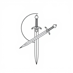 moon and sword minimalism