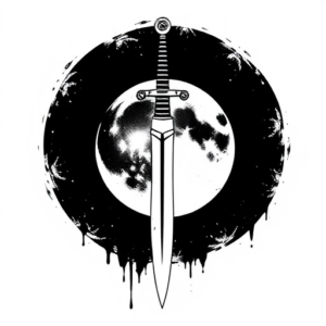 moon and sword minimalism