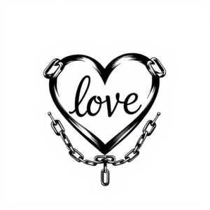 A heart in chains