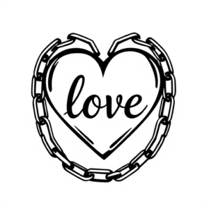 A heart in chains