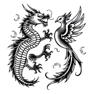Dragon and phoenix